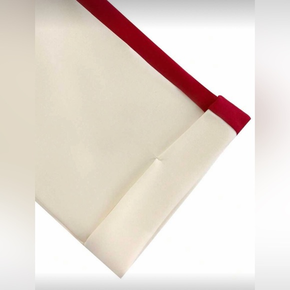 Elegant Cream and Red Women's Pants - Picture 5 of 7